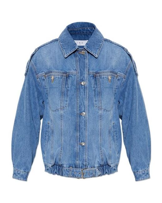 IRO Blue Long-Sleeved Denim Jacket