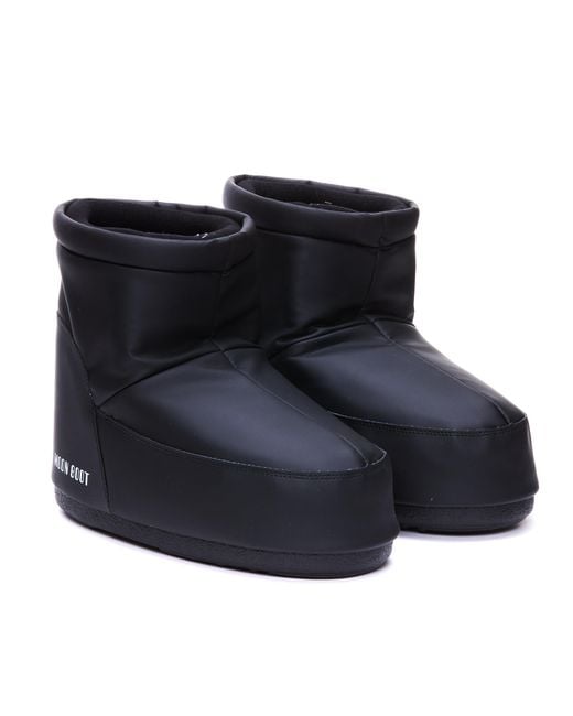 Moon Boot Blue Icon Low Logo Printed Snow Boots