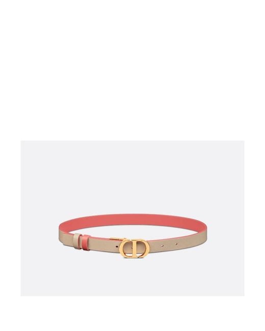 Dior White 30 Montaigne Reversible Belt