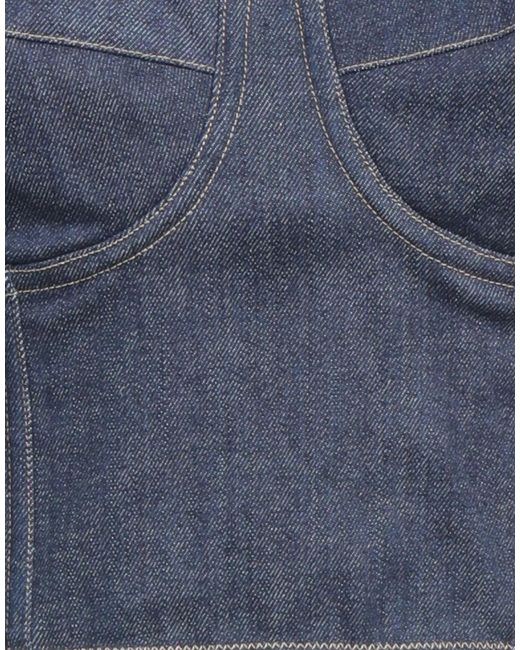Dolce & Gabbana Blue Simple Denim Top