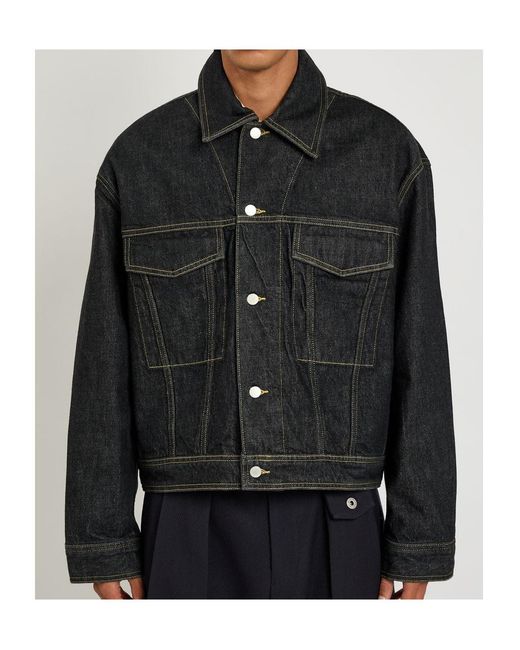 Studio Nicholson Black Denim Jacket for men