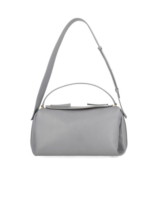 Neous Gray Shoulder Bag With Handle