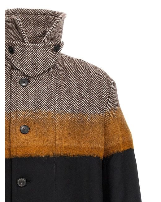 Dries Van Noten Multicolor Long-Sleeved Coat for men