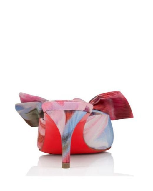 Christian Louboutin Pink Bow Strap Heeled Sandals