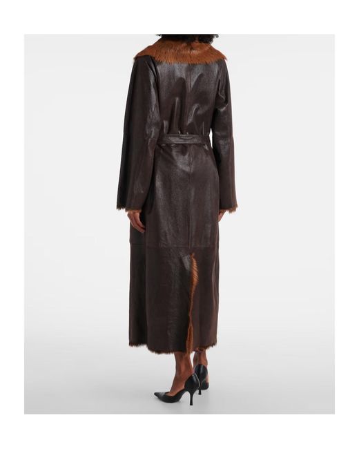 Magda Butrym Brown Long-Sleeved Coat
