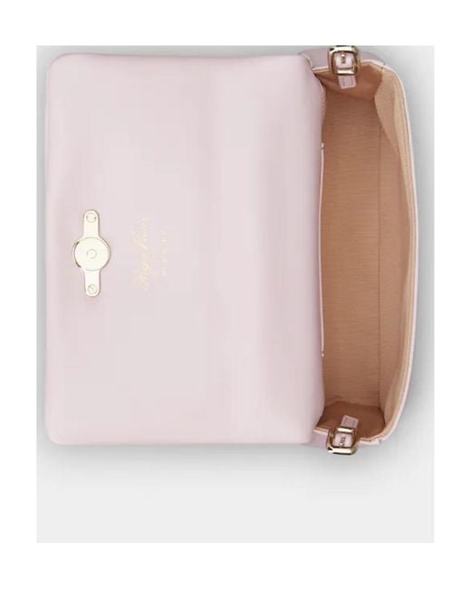 Roger Vivier Pink Ruched Detailed Mini Crossbody Bag