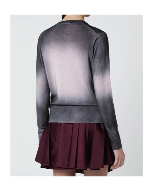 Vivienne Westwood Purple Elle Print Fitted Top