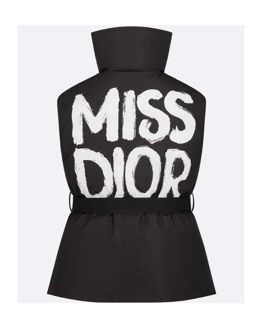 Dior Black Alps Belted Puffer Vest