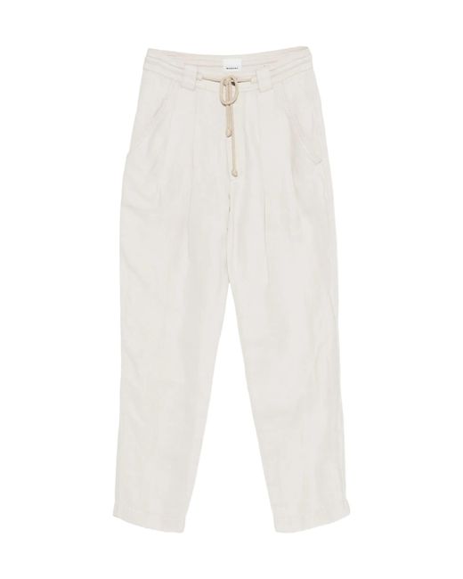 Isabel Marant White Sirius Trousers for men