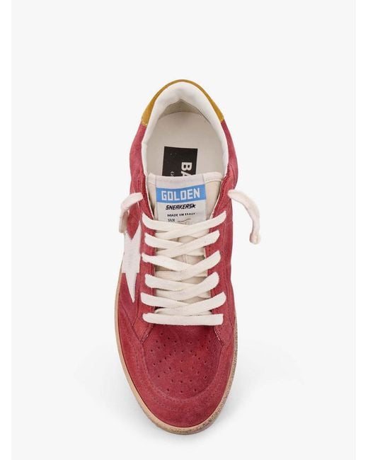Golden Goose Deluxe Brand Red Ball Star Lace-Up Sneakers