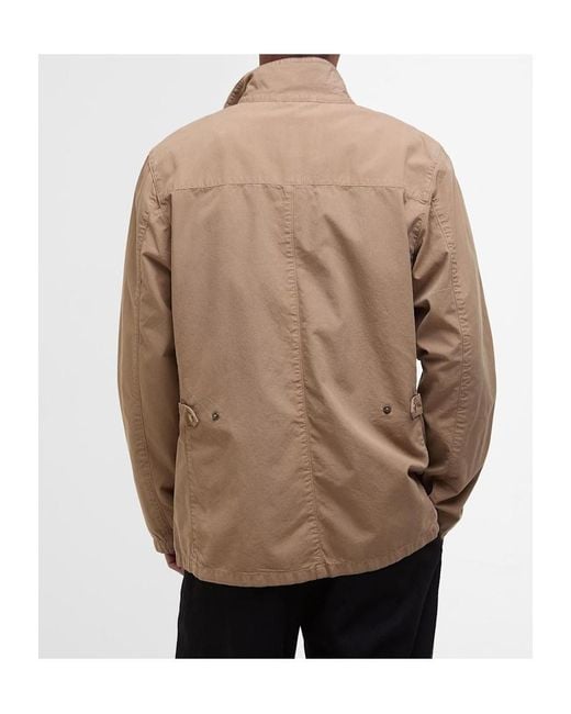 Barbour Brown Button-Fastening Cotton Jacket for men