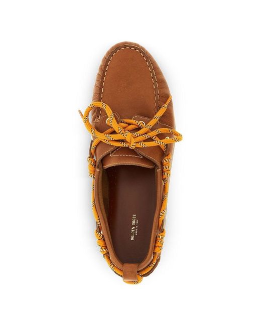 Golden Goose Deluxe Brand Brown Cruise Leather Loafers for men