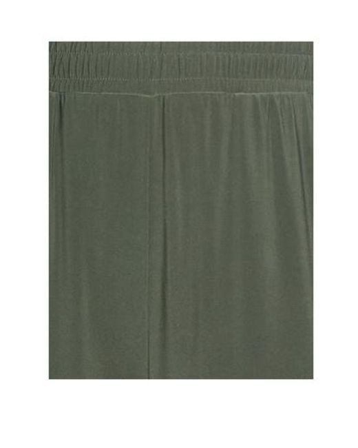 Max Mara Green Solid-Color Stretch Casual Pants