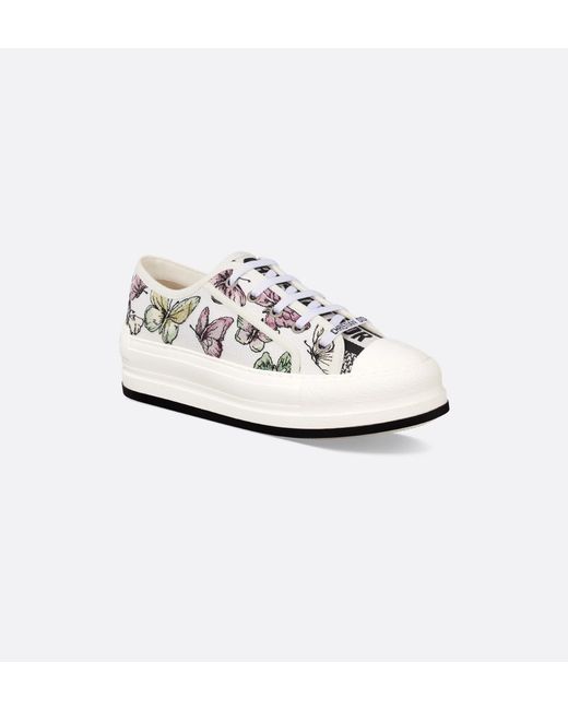 Dior White Walk'N' Platform Sneaker