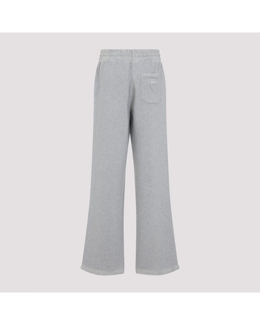 Prada Gray Drawstring Fleece Jogging Pants