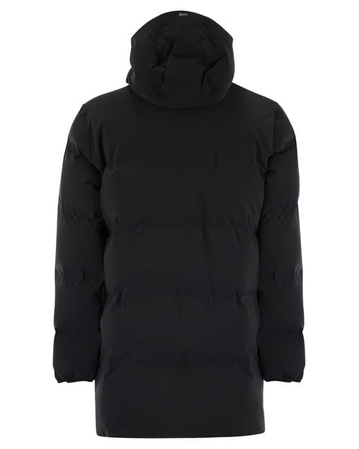 Herno Black Hooded Down Jacket for men