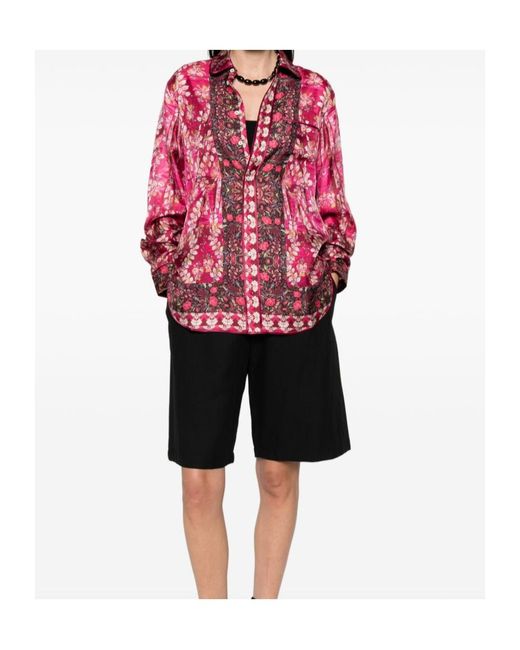 Pierre Louis Mascia Red Long Sleeve Shirt