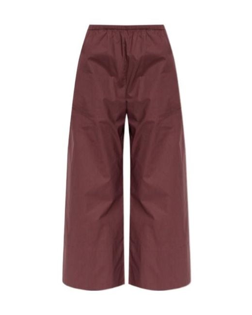 By Malene Birger Red Luisa Wide-Leg Pants
