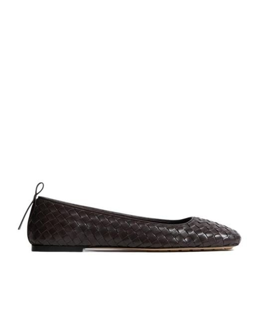 Bottega Veneta Black Charlotte Ballerina Shoes