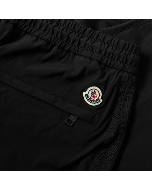 Moncler Black Tapered Casual Trousers for men