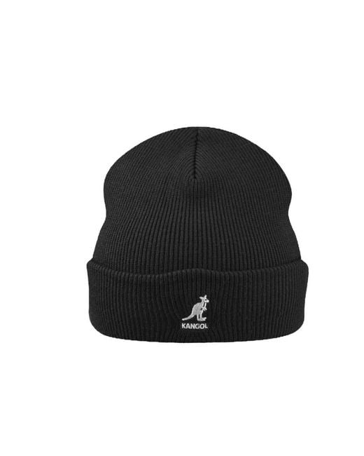 Kangol Black Logo Hat for men