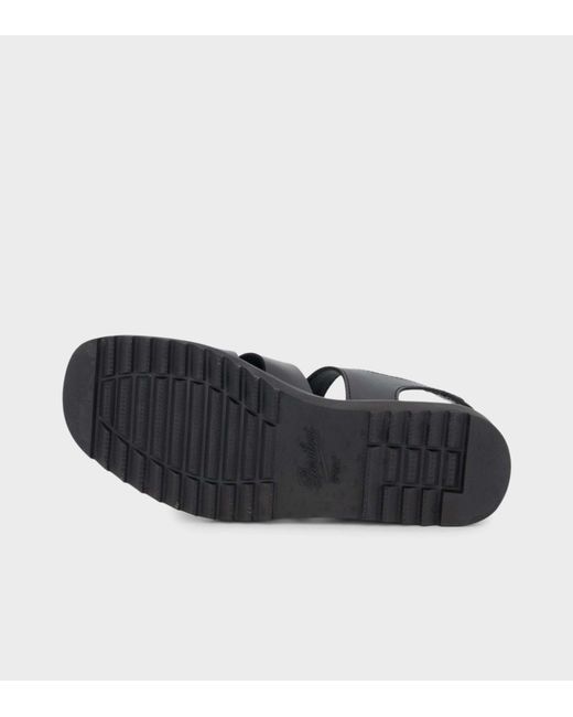 Paraboot Black Round-Toe Sandals