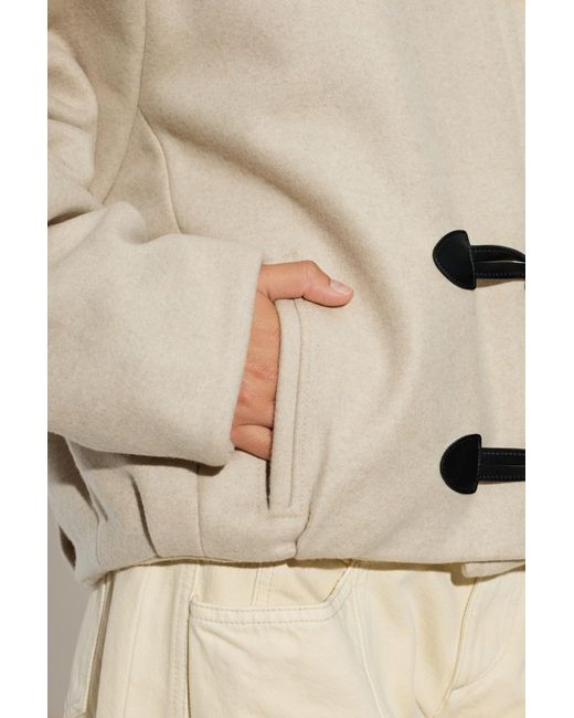 Isabel Marant Natural Trixie Toggle Fastened Coat