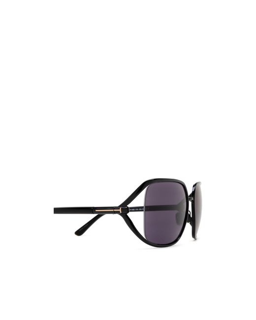 Tom Ford Purple Eyewear Goldie Square Frame Sunglasses