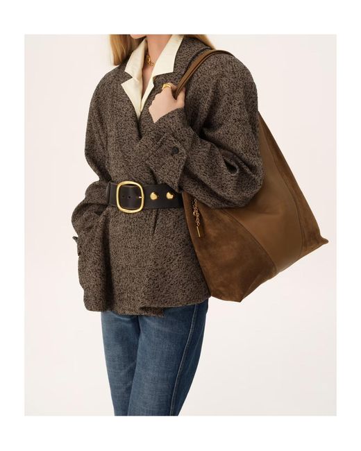 Chloé Natural Chloé Large Spin Tote Bag