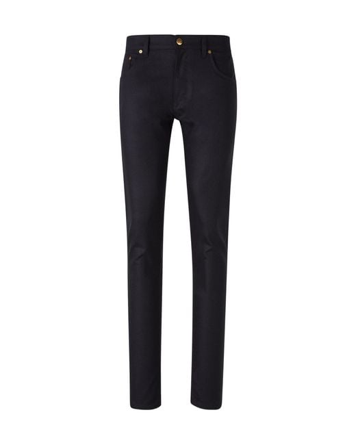 Pt05 Blue Multi-Pocket Jeans for men