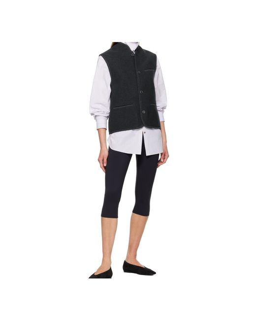 Rier Black Buttoned Gilet