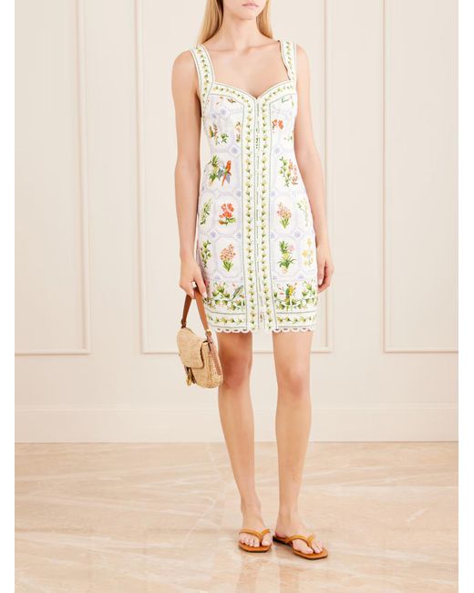Farm Rio White Slip Dress
