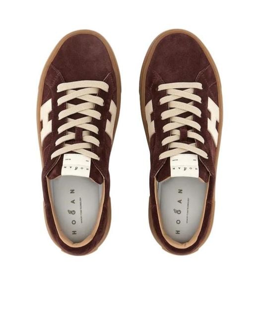 Hogan Brown Crosswind Low-Top Sneakers for men