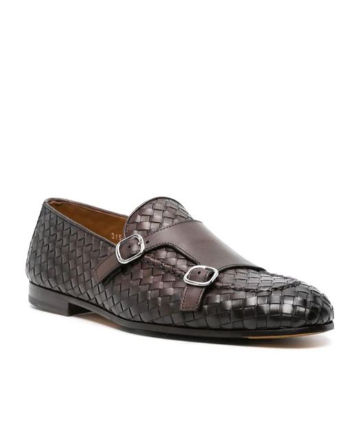 Doucal's Brown Round-Headed Casual Shoes for men