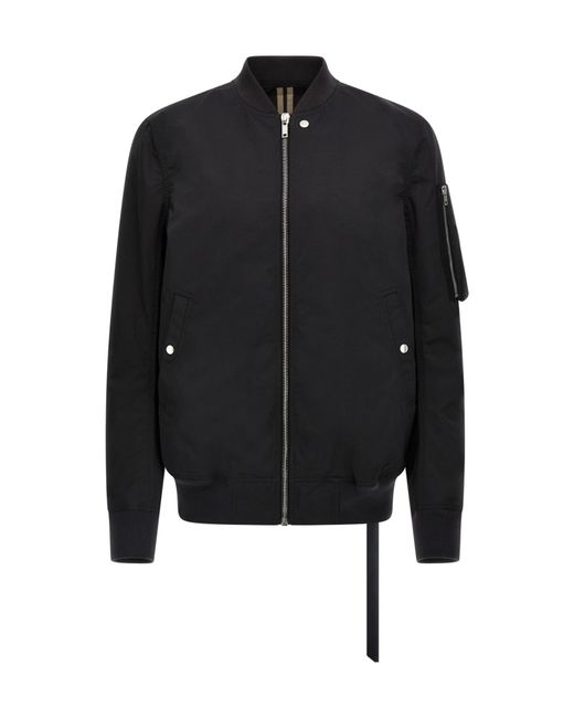 Rick Owens Black Flight Bomber Jacket for men