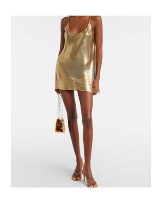 Rabanne Natural Chainmail Minidress