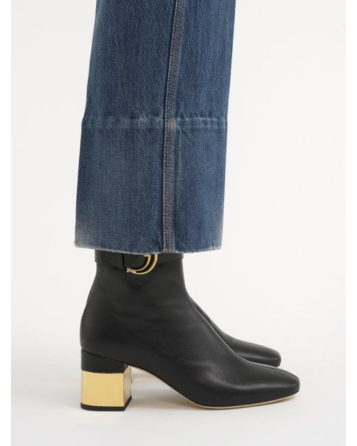 Chloé Black Chloé Alizè Zip Detailed Ankle Boots