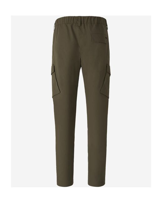 Herno Green Belt Loops Slacks for men