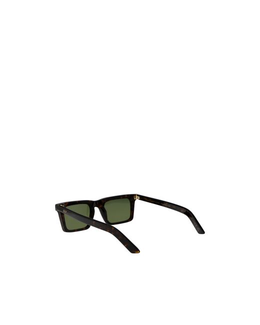 Retrosuperfuture Green 1968 Tortoiseshell Rectangular Frame Sunglasses for men