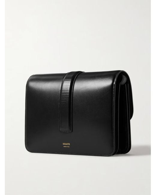 Khaite Black Blake Flap Shoulder Bag