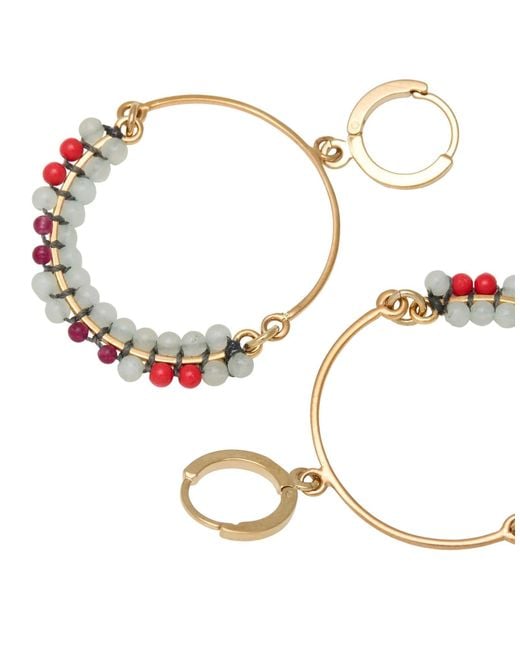 Isabel Marant White Metal Earrings