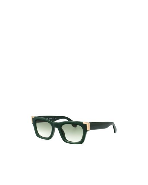 Palm Angels Green Square-Frame Sunglasses for men