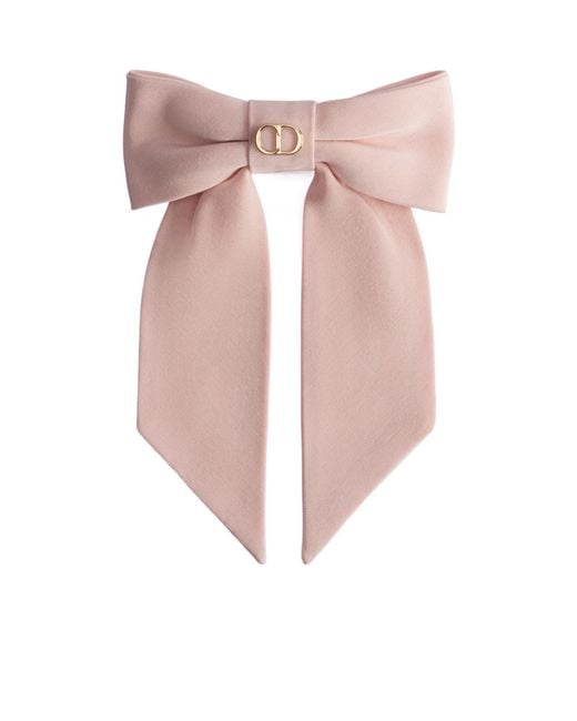 Dior Pink Iviera Large Twist Bow