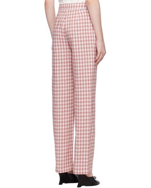 Moschino Pink Patterned Casual Pants