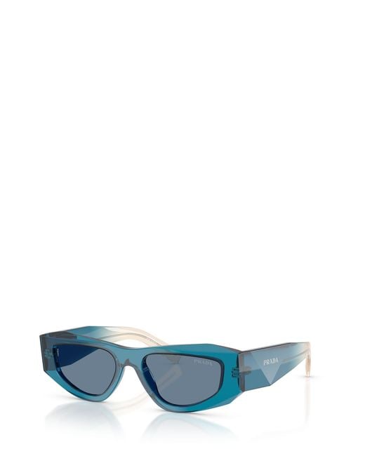 Prada Blue Eyewear Cat-Eye Sunglasses for men