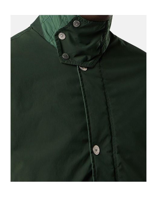 Stone Island Green Long-Sleeved Casual Jacket for men