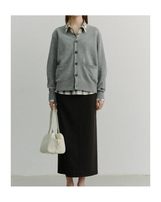 DUNST Black H-Line Maxi Skirt