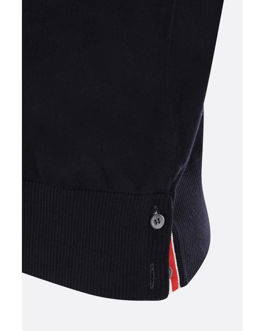 Thom Browne Black Roll Neck Knitted Jumper