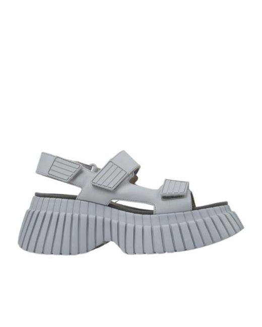 Camper Gray Bcn Platform Sandals