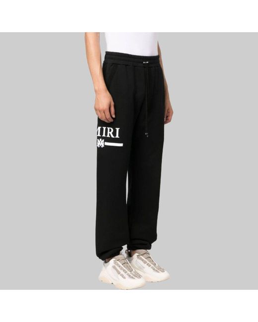 Amiri Black Logo Details Sweatpants for men